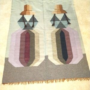 Two Chismosas Hanging tapestry